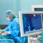emergency room showing patient heart rate