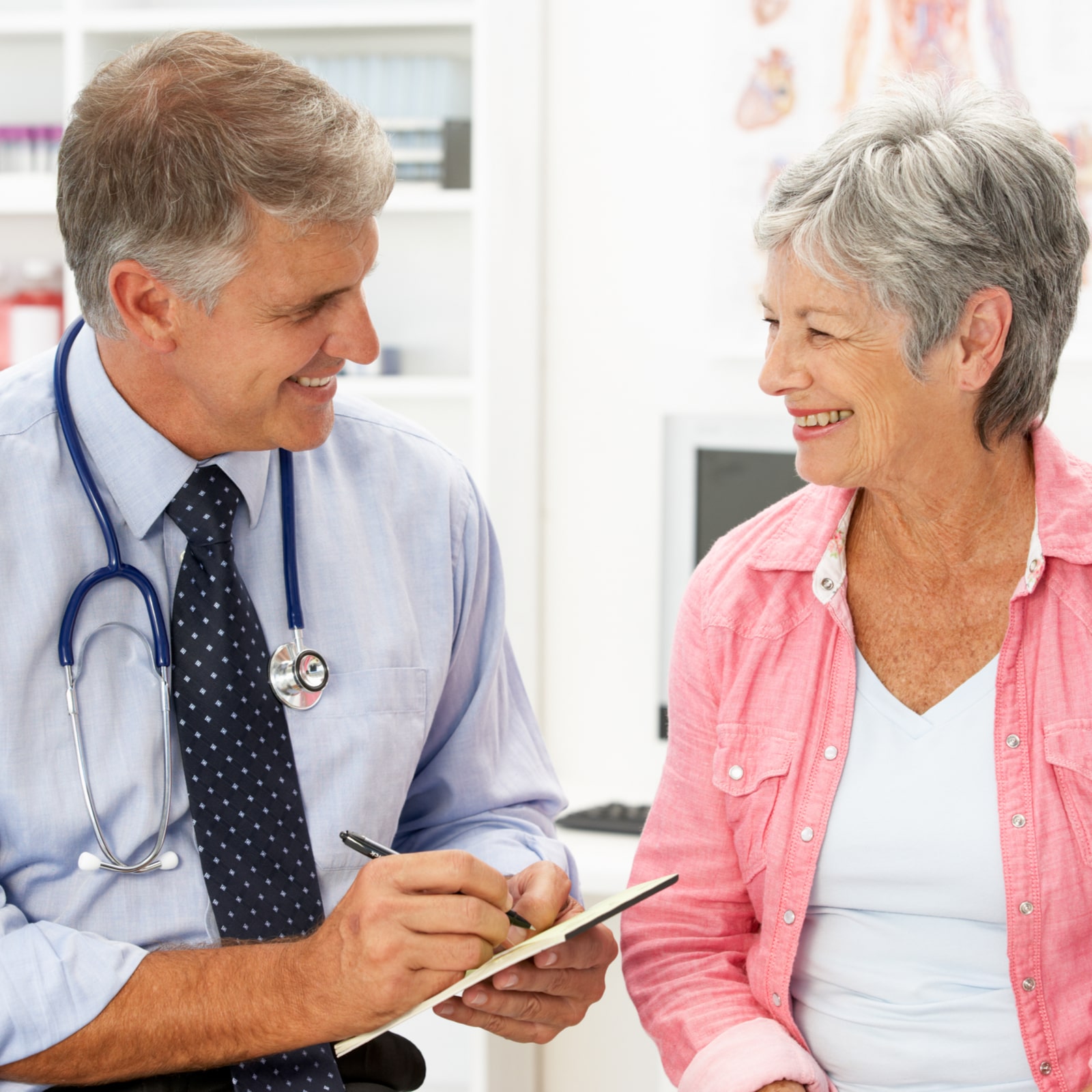 Doctor with female patient